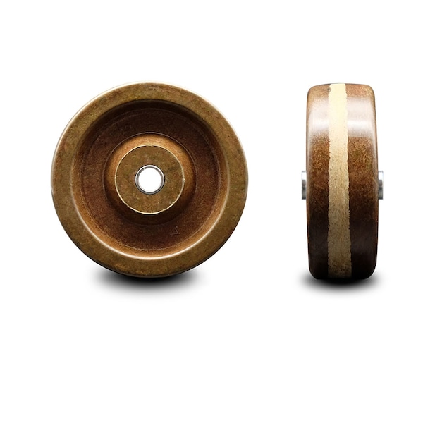 SCC - 4" High Temp Phenolic Wheel Only - 3/8" Bore - 600 lbs Capacity